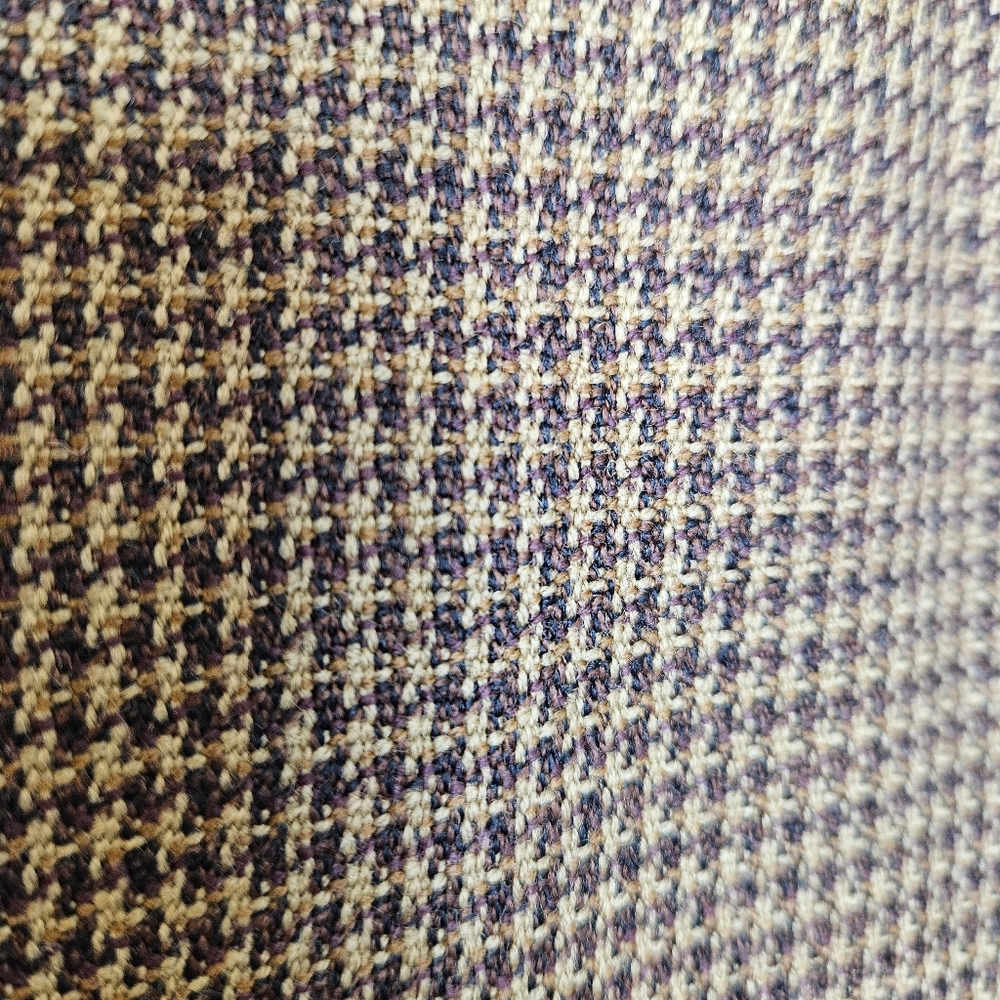 Vintage Rafaella Wool Trousers Size 6 Houndstooth High Rise Pleated Brown 90s - Picture 5 of 13